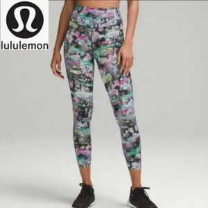 🇨🇦 Lululemon Paint Drift Multi Fast & Free High-Rise Leggings with Pockets